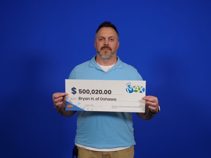 Forty-six-year-old Bryan Hogan won $500,020 in the July 25 Lotto Max draw.