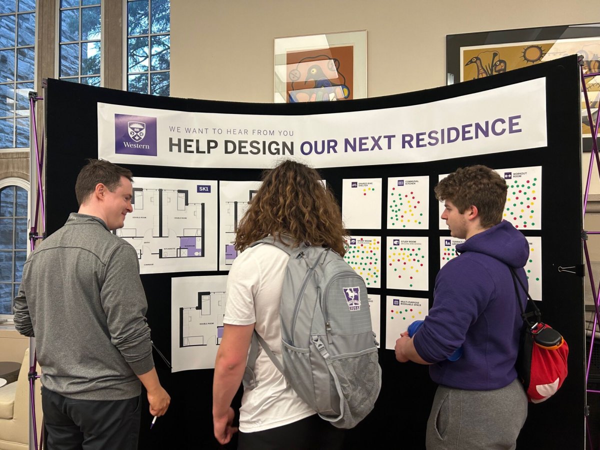 Western’s housing staff engaging students in workshops and focus groups to hear their needs and ideas while developing plans for new residences.