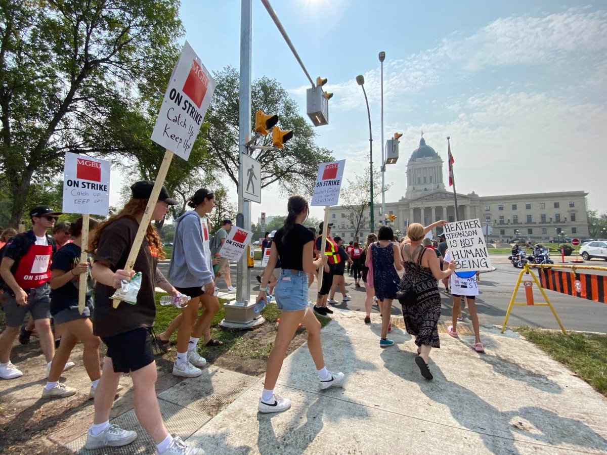 Manitoba Liquor and Lotteries (MBLL) employees took their frustration to the grounds of the Manitoba Legislature building in August amid six weeks of job action. Labour experts deemed this summer the "summer of strikes" and said Labour Day means more to Manitobans this year.
