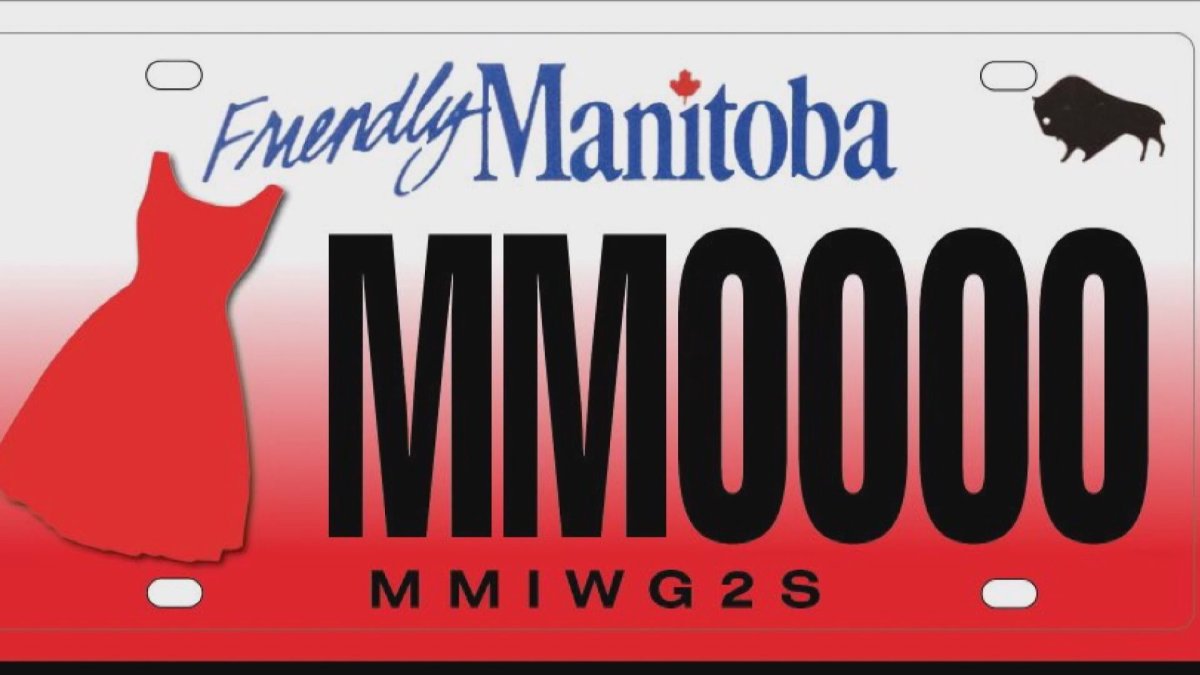 One of the new designs for specialty licence plates to raise money for families of missing and murdered
Indigenous women, girls and two-spirit individuals.
