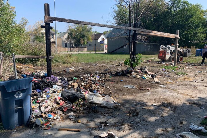 ‘Joyous’ day for Burrows-area residents as city finally tackles growing garbage pile