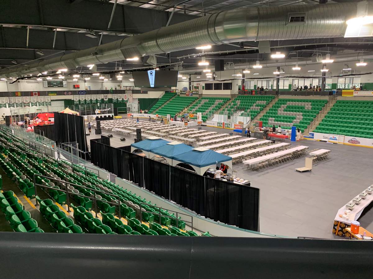 Preparations are underway as Saskatoon’s Folkfest kicks off Thursday.