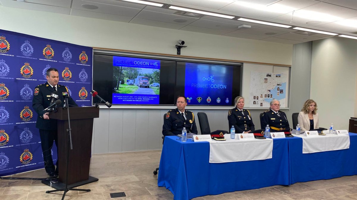 Hamilton Police provided details on Project Odeon Thursday. The investigation targeted the illegal production of fentanyl and other synthetic drugs.