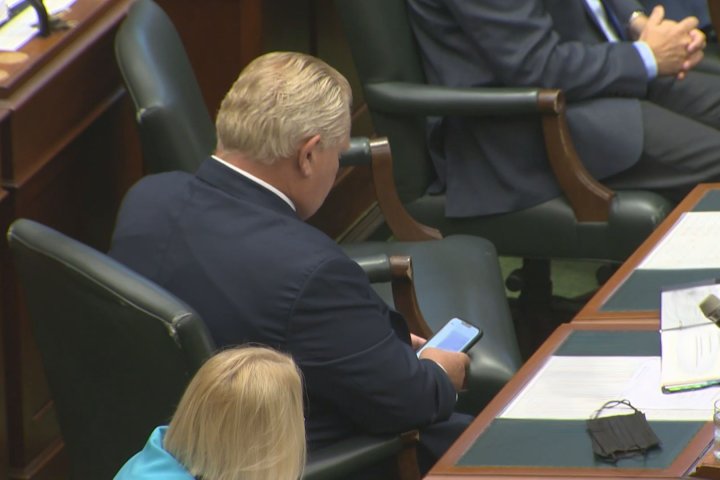 ‘No transparency’: Premier Doug Ford faces questions over use of personal phone