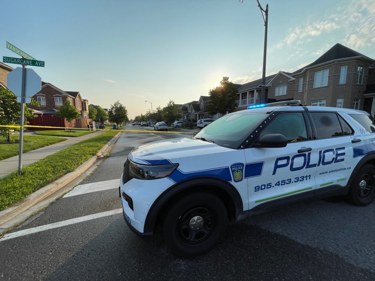 Police on scene following a stabbing near Vanderbrink Drive and Sugarcane Avenue on Aug. 3, 2023.