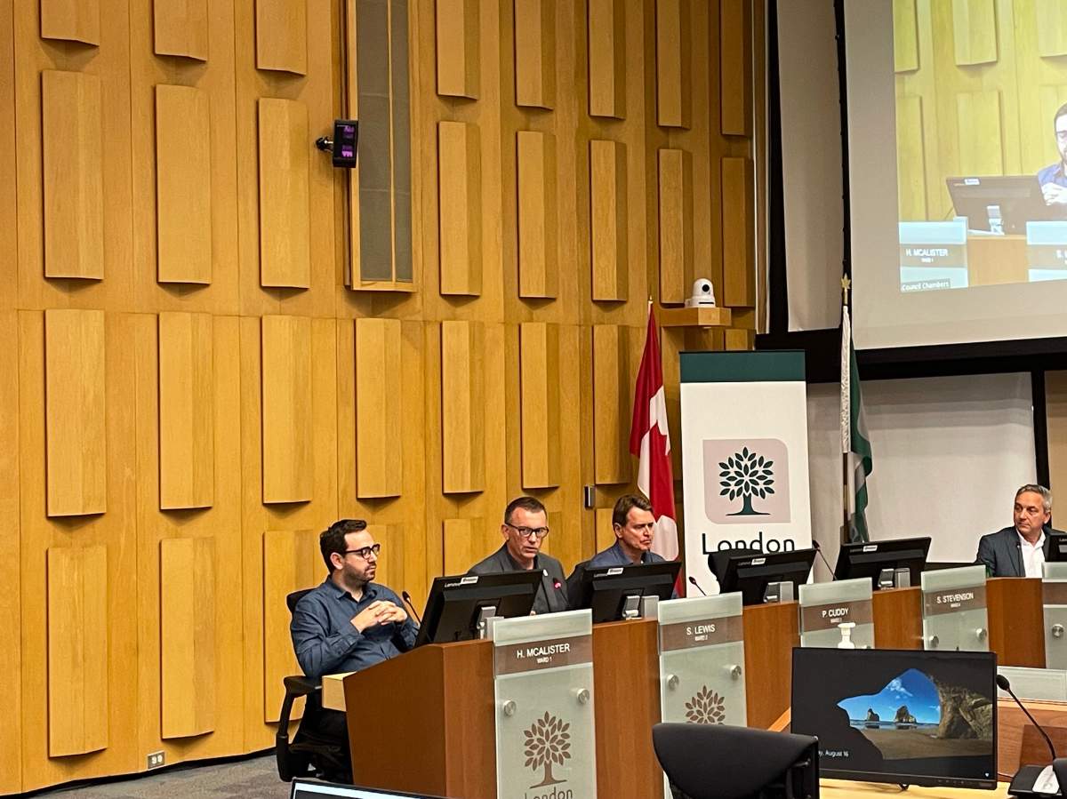 Deputy mayor Shawn Lewis speaks during a strategic priorities and policy committee meeting on August 16, 2023.
