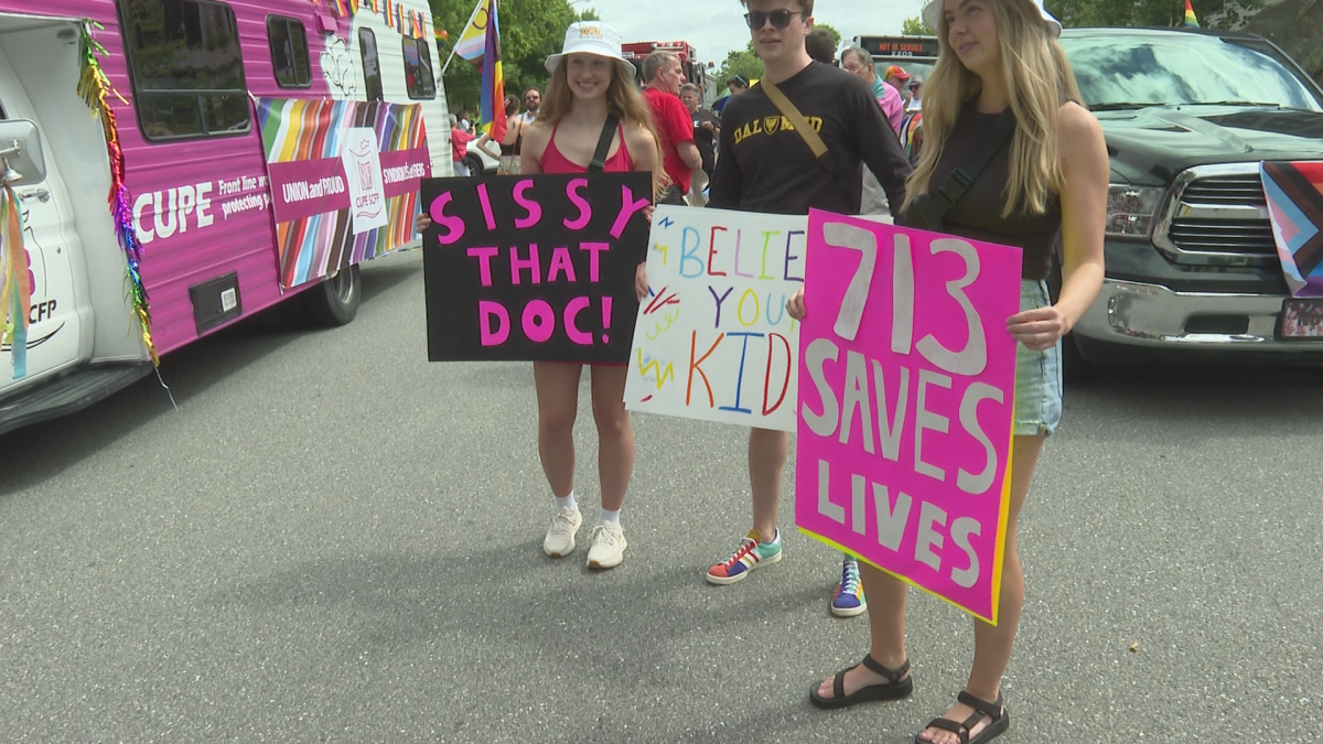 The pride parade comes after months of rallying by the LGBTQ2 community against changes to Policy 713.