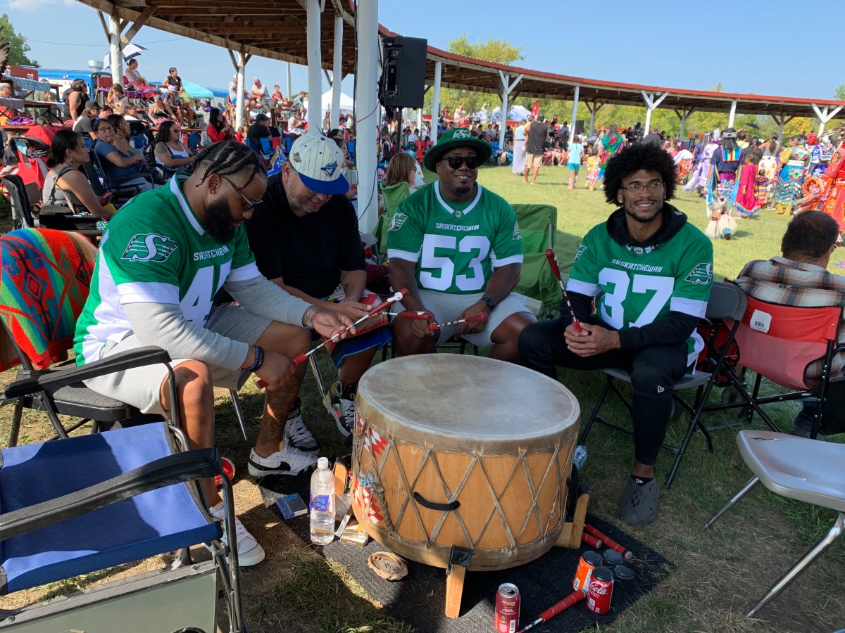 Members of the Saskatchewan Roughriders have been making their presence known in Indigenous communities throughout the province as an act of reconciliation.