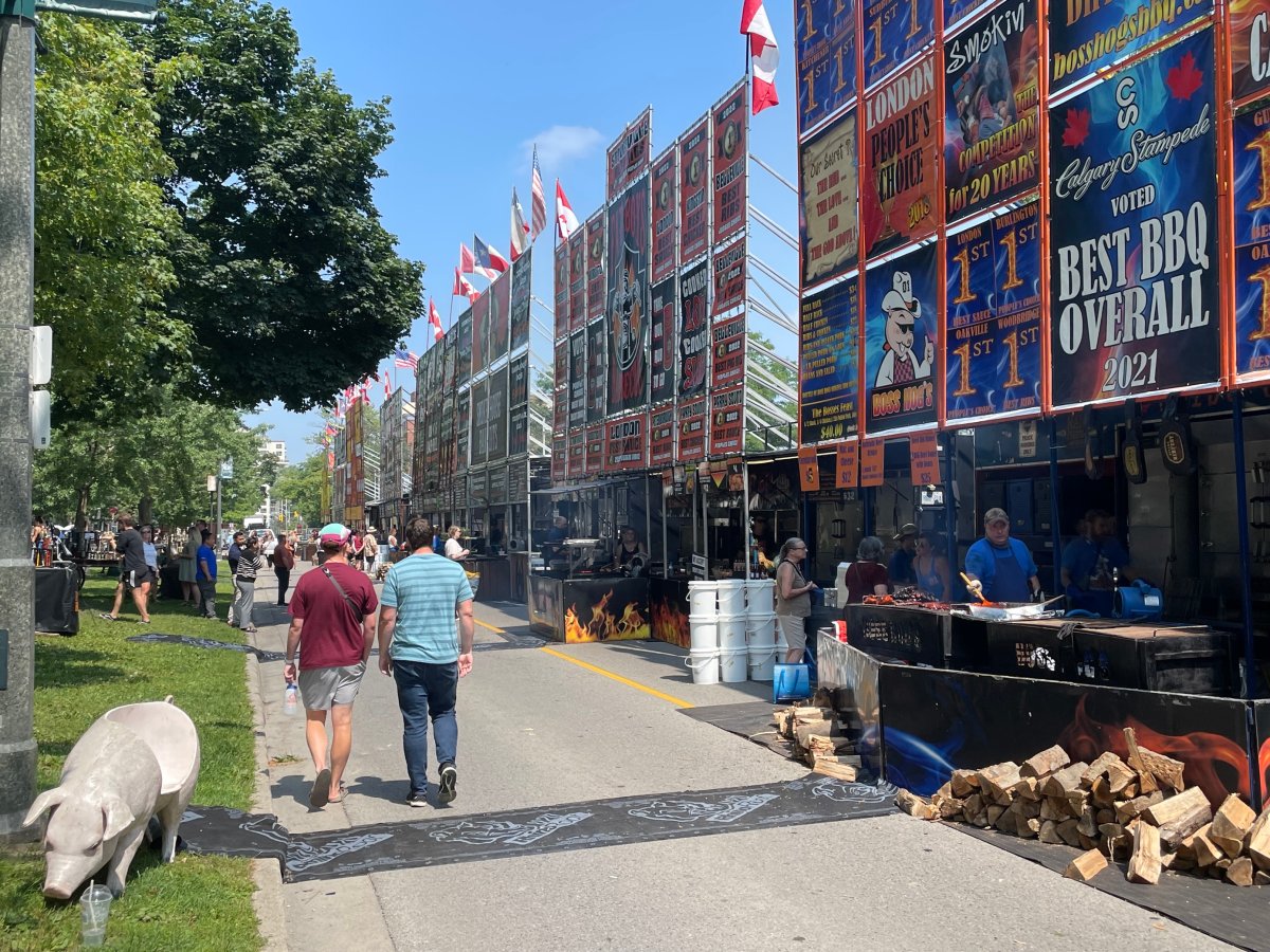 The 2023 London Ribfest kicked off in Victoria Park on Thursday.