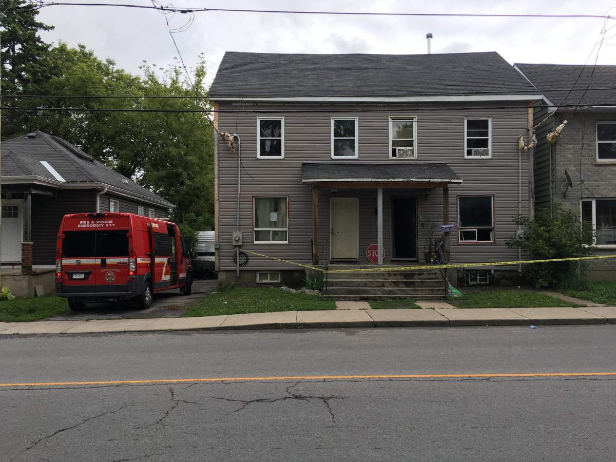 Kingston police are investigating the fire at 275 Rideau Street as an act of arson. 