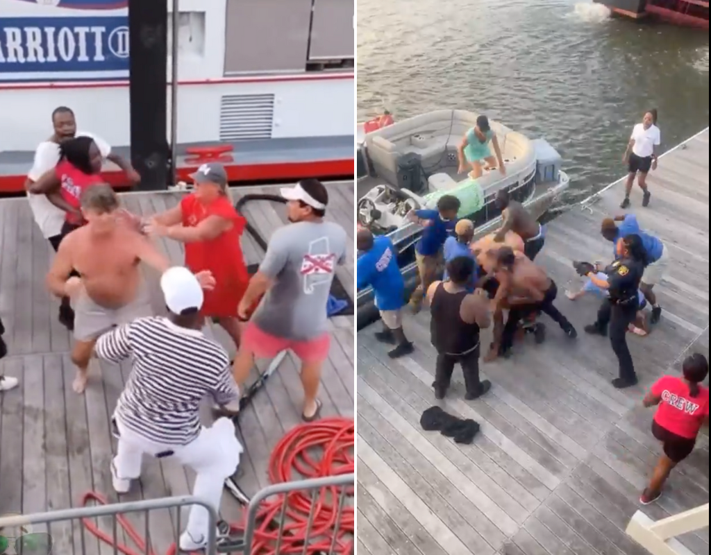 Videos show huge brawl after Black worker mobbed by white boaters in  Alabama - National | Globalnews.ca