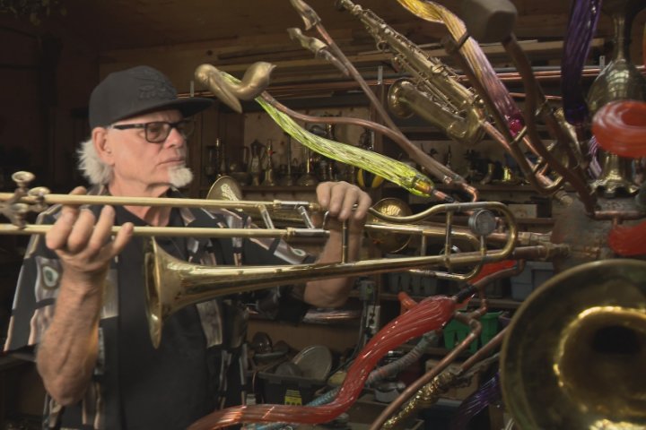 B.C. man transforms old instruments into eye-catching art