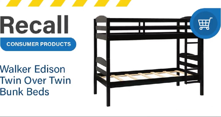Alert for the recall of bunk beds