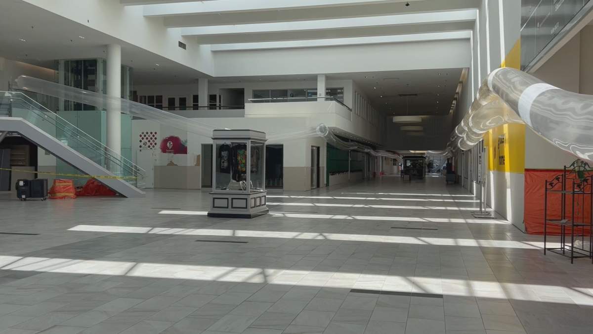 Inside the Bedford Place Mall on Thursday.