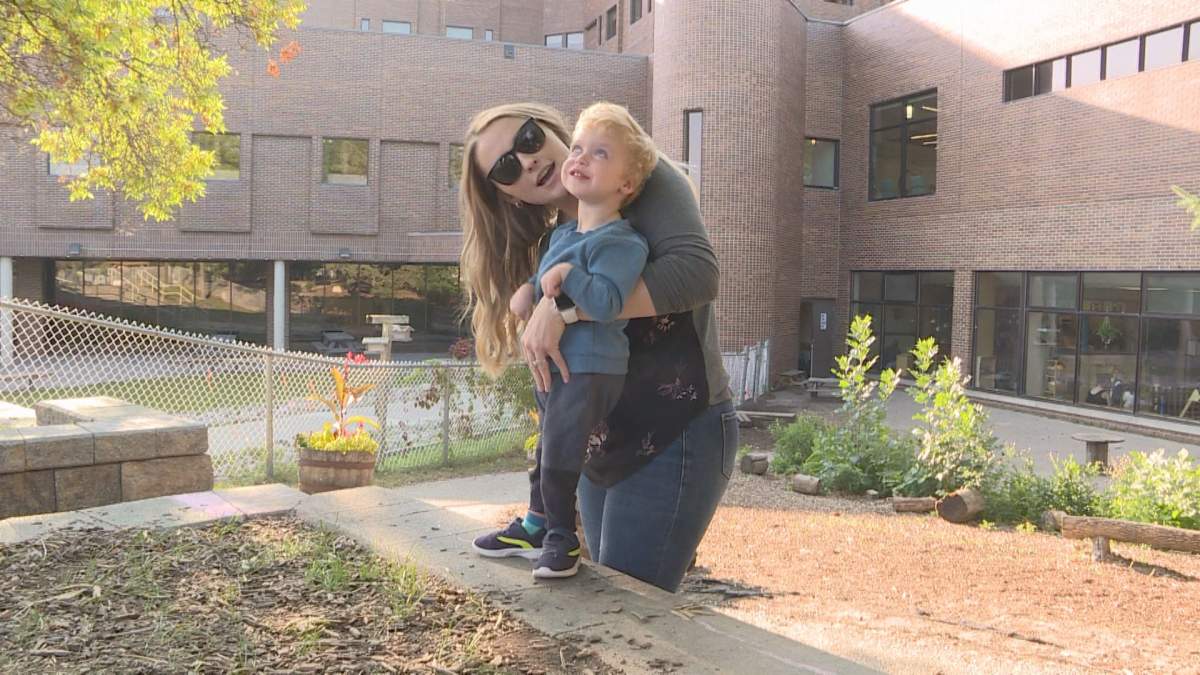 Mikala Sasley says she’s noticed major improvements in her son Liam’s development since he got into an inclusion spot at Seven Oaks Child Daycare Centre.