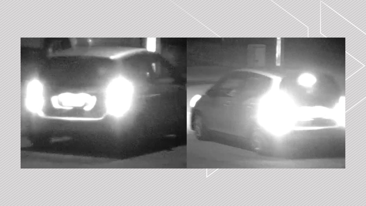 The suspect vehicle in a series of vandalisms in St. Albert, Alta.