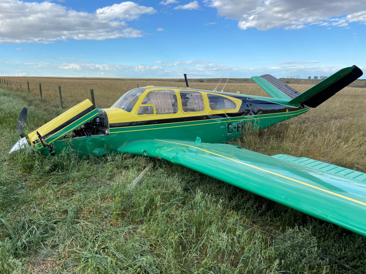 RCMP responded to a plane crash, just east of the High River Regional Airport, at 3:48 p.m. on Aug. 10, 2023.