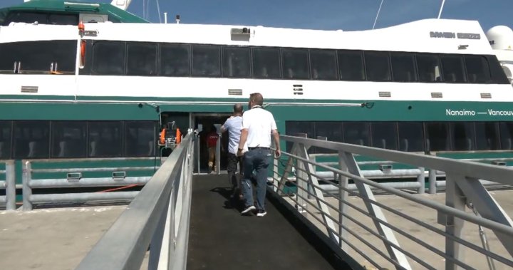 New Nanaimo-Vancouver passenger ferry cancels Tuesday sailings, reduces August schedule