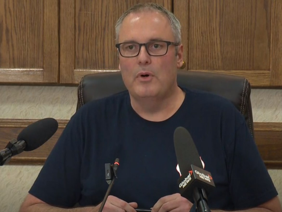 Jason Brolund, West Kelowna's fire chief, said there is an evacuation plan in place for schools on alert. Students return to class Tuesday for the 2023-24 school year.