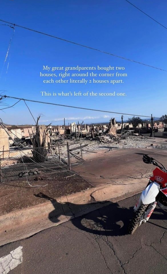 Tim Larson's family had generational homes in Lahaina, until the wildfires burned through. Larson said his family were able to escape.