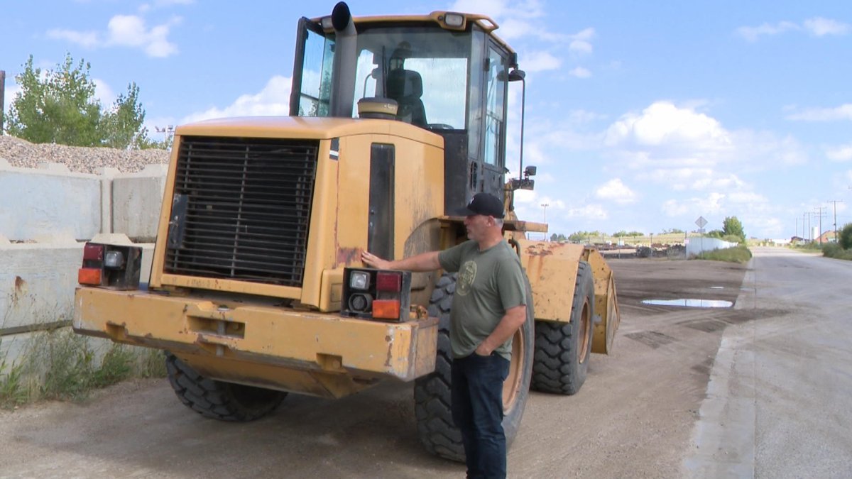 Kevin Boychuk recovered a front-end loader that was stolen from him, but is still looking for his semi.