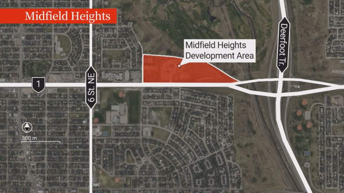 The site of the Midfield Heights development that sits north of Renfrew along 16 Avenue N.E.
