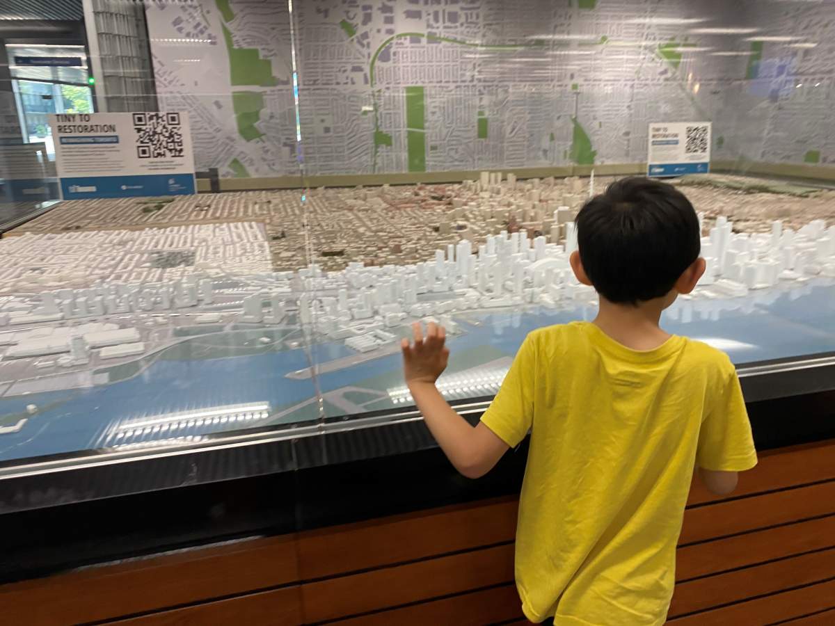 It may have been built decades ago, but visitors of all ages to city hall still get a kick out of seeing a bird’s eye view of the city.