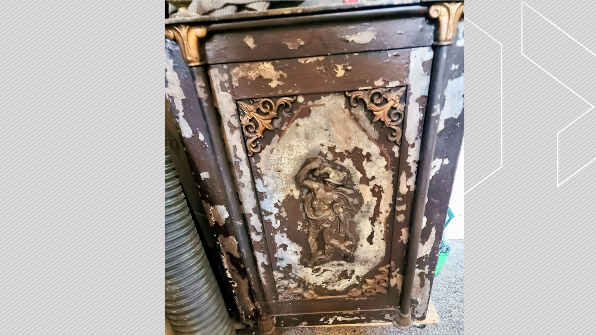 Peterborough County OPP are investigating the theft of this safe from a business in Otonabee-South Monaghan Township, south of the city.