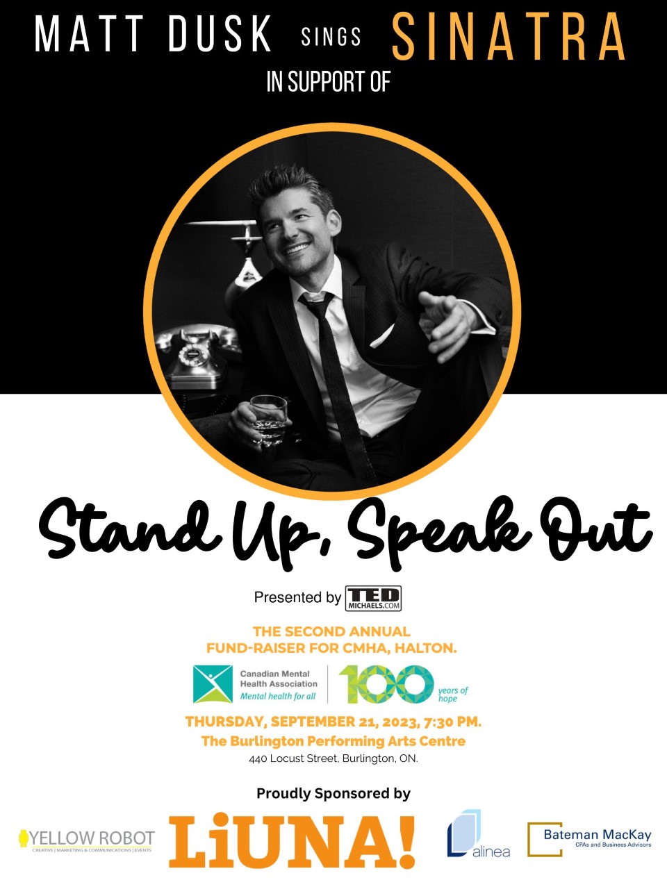 “Matt Dusk Sings Sinatra” tour to support Stand Up, Speak Out - image