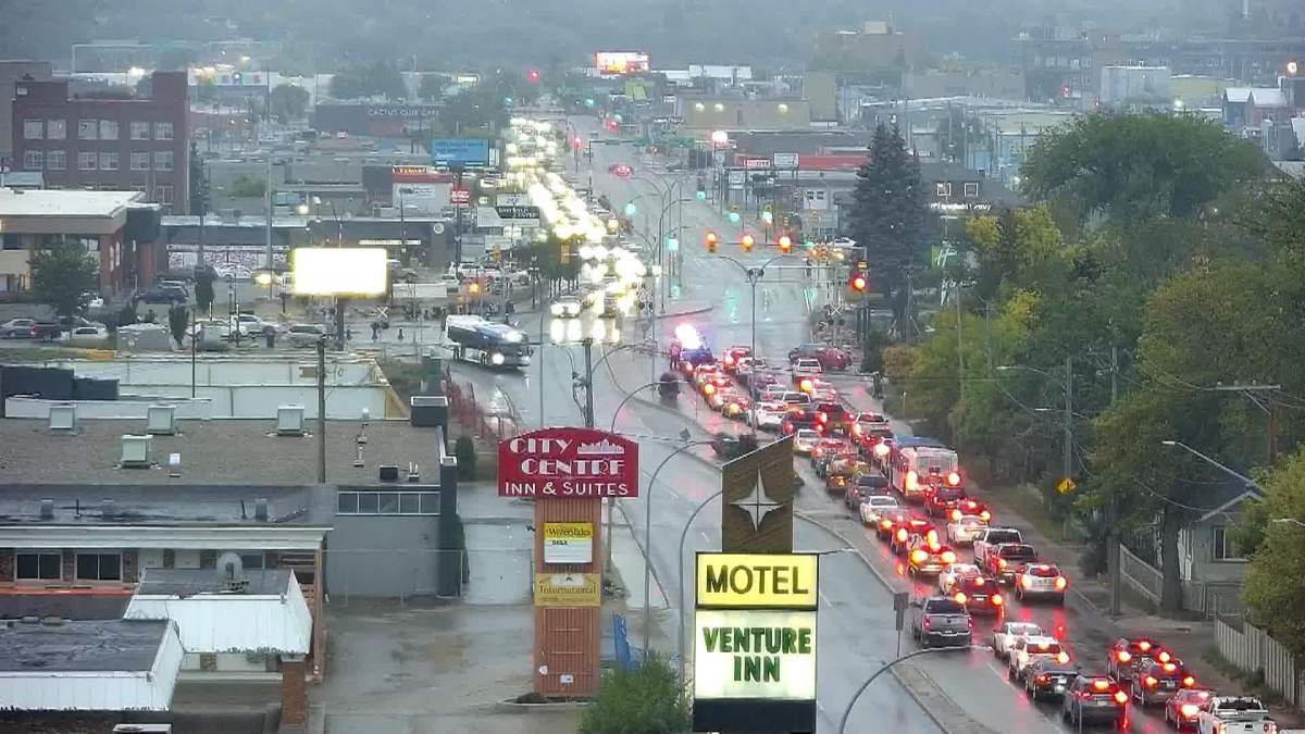 A train hit a person early Thursday in Saskatoon.