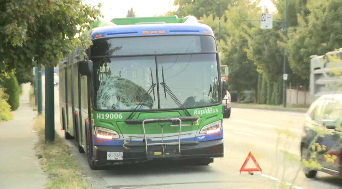 A 60-year-old man has died after being struck by a transit bus in Vancouver Wednesday morning. 