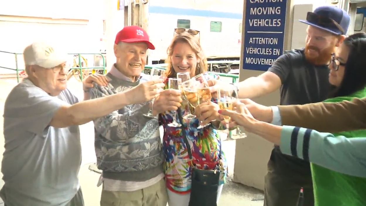 Veteran and retired CN employee celebrates 100th birthday touring Canada by train  | 24CA News