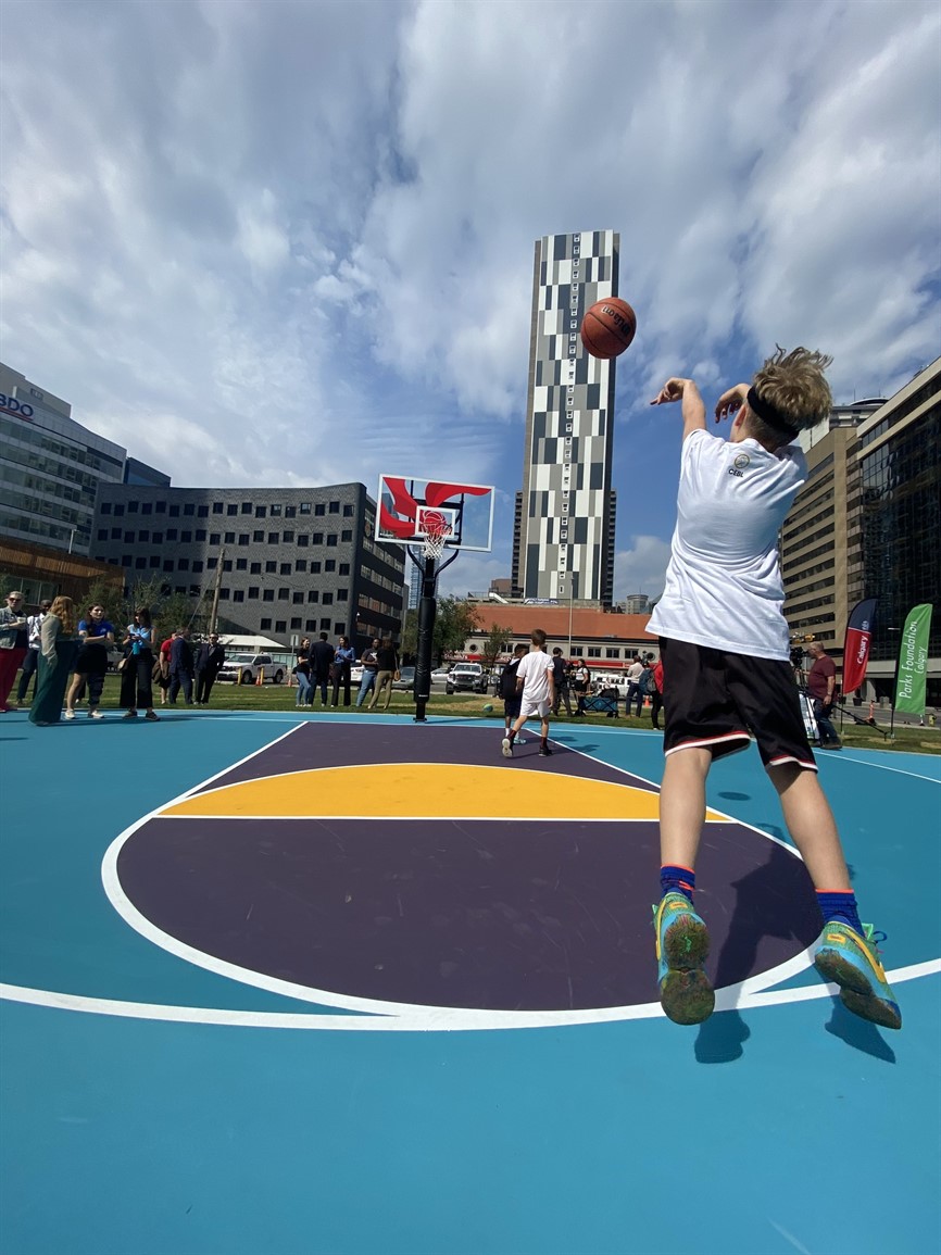 Century Gardens basketball tri-courts