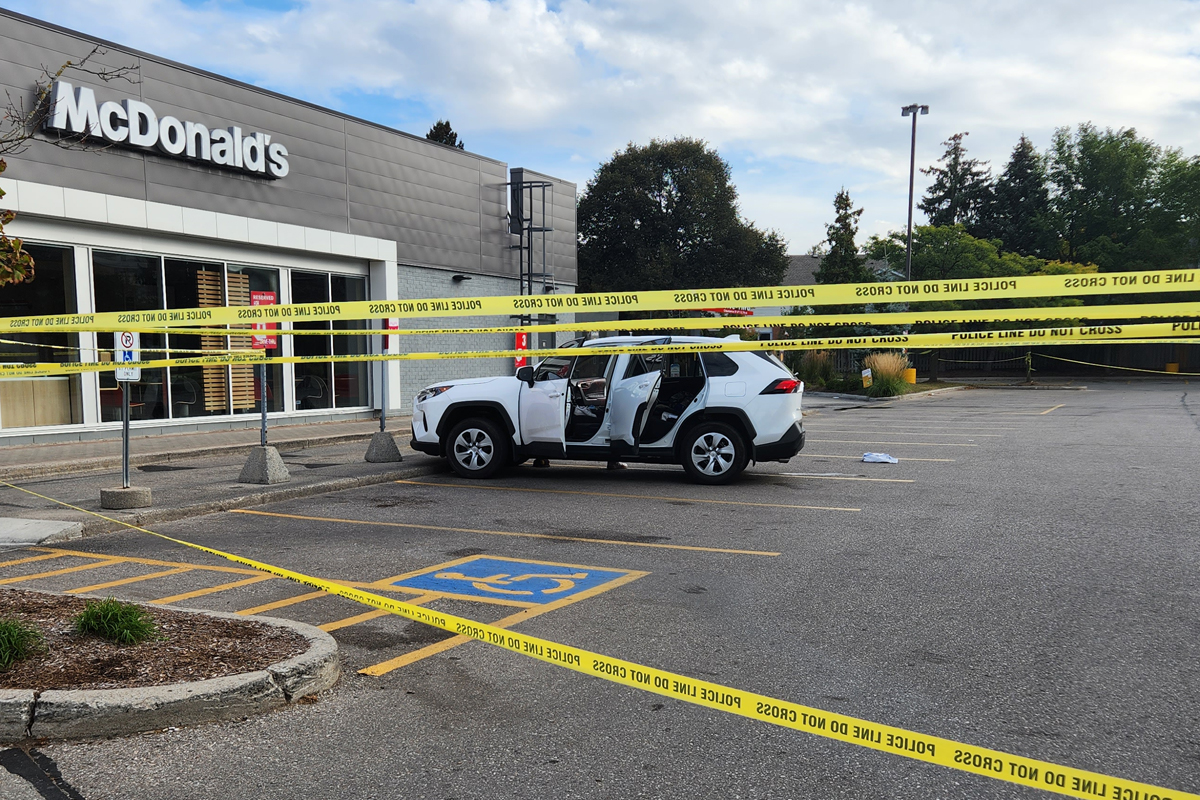 The homicide occurred outside of the McDonalds at Ottawa Street and River Road in Kitchener.