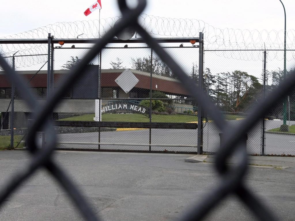 William Head Institution is shown through a security fence in Victoria, B.C., on Wednesday, Feb. 27, 2008. The Correctional Service of Canada says an inmate serving a sentence for second-degree murder has died at the Victoria-area William Head Institution. THE CANADIAN PRESS/Adrian Lam.