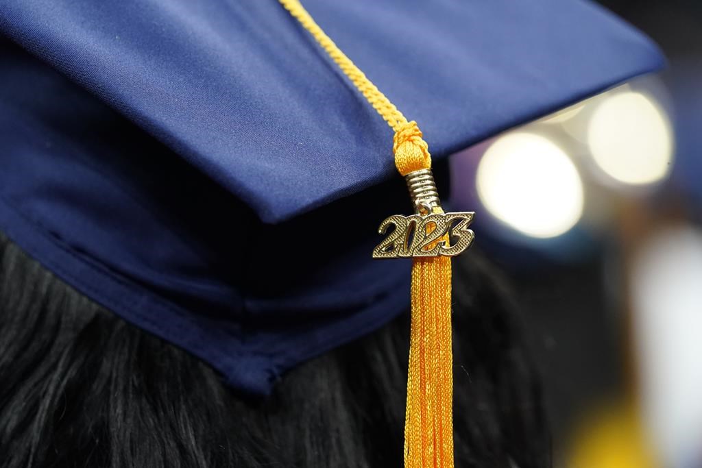 FILE - A graduation cap. Saskatchewan is changing credits required for high school graduation after receiving insight from a number of authorities including the Saskatchewan Teacher’s Federation, and First Nation Education Authorities.