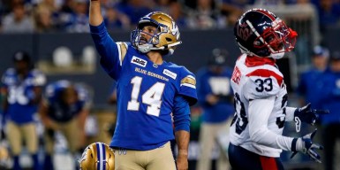 Winnipeg Blue Bombers Donate Football Helmets to High Schools