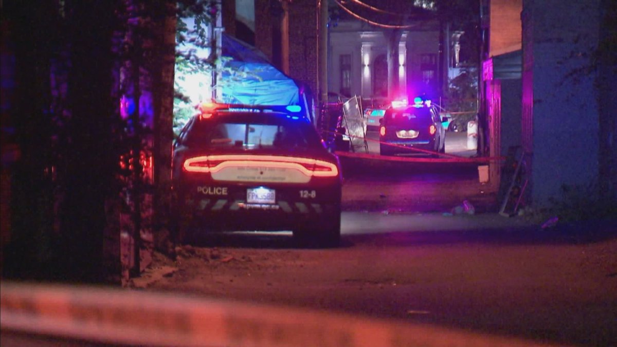 Montreal police responded to a 911 call overnight after a stabbing in Westmount. Tuesday, Sept. 26, 2023.