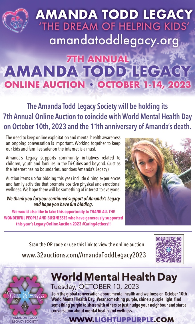 7th Annual Amanda Todd Legacy Online Auction #Caring4others - image