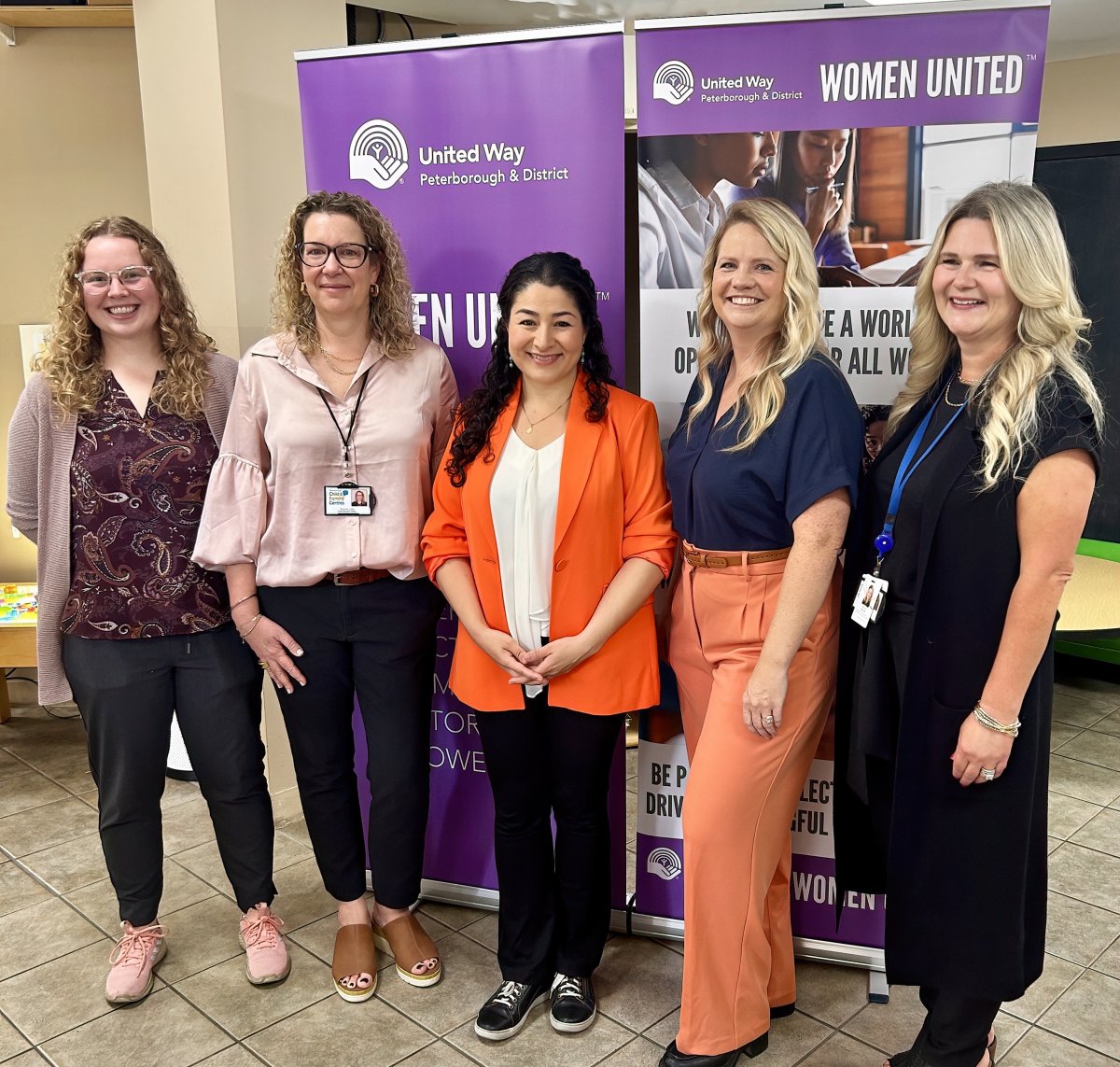 Maryam Monsef, middle, chair of Women United, announced the recipients of the inaugural Women United Fund recipients. 