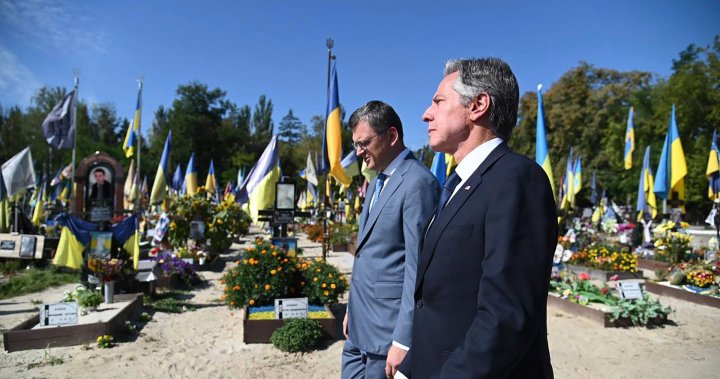 As Ukraine’s counteroffensive grinds on, Blinken visits Kyiv in show of support
