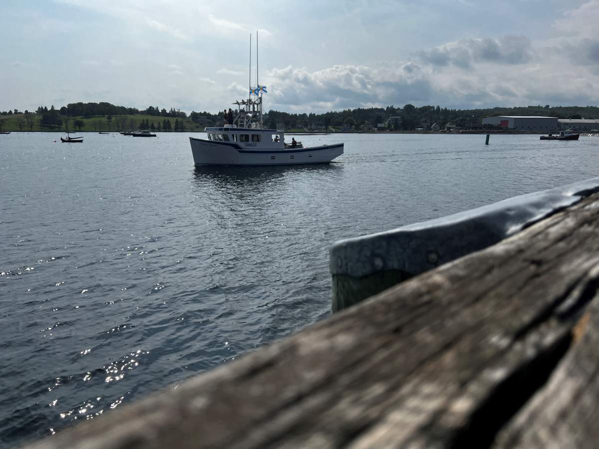 Boats were given a blessing before leading a procession out to sea, where wreaths were taken representing lives lost.