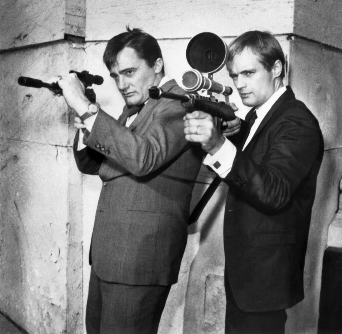 Robert Vaughn and David McCallum in THE MAN FROM U.N.C.L.E.