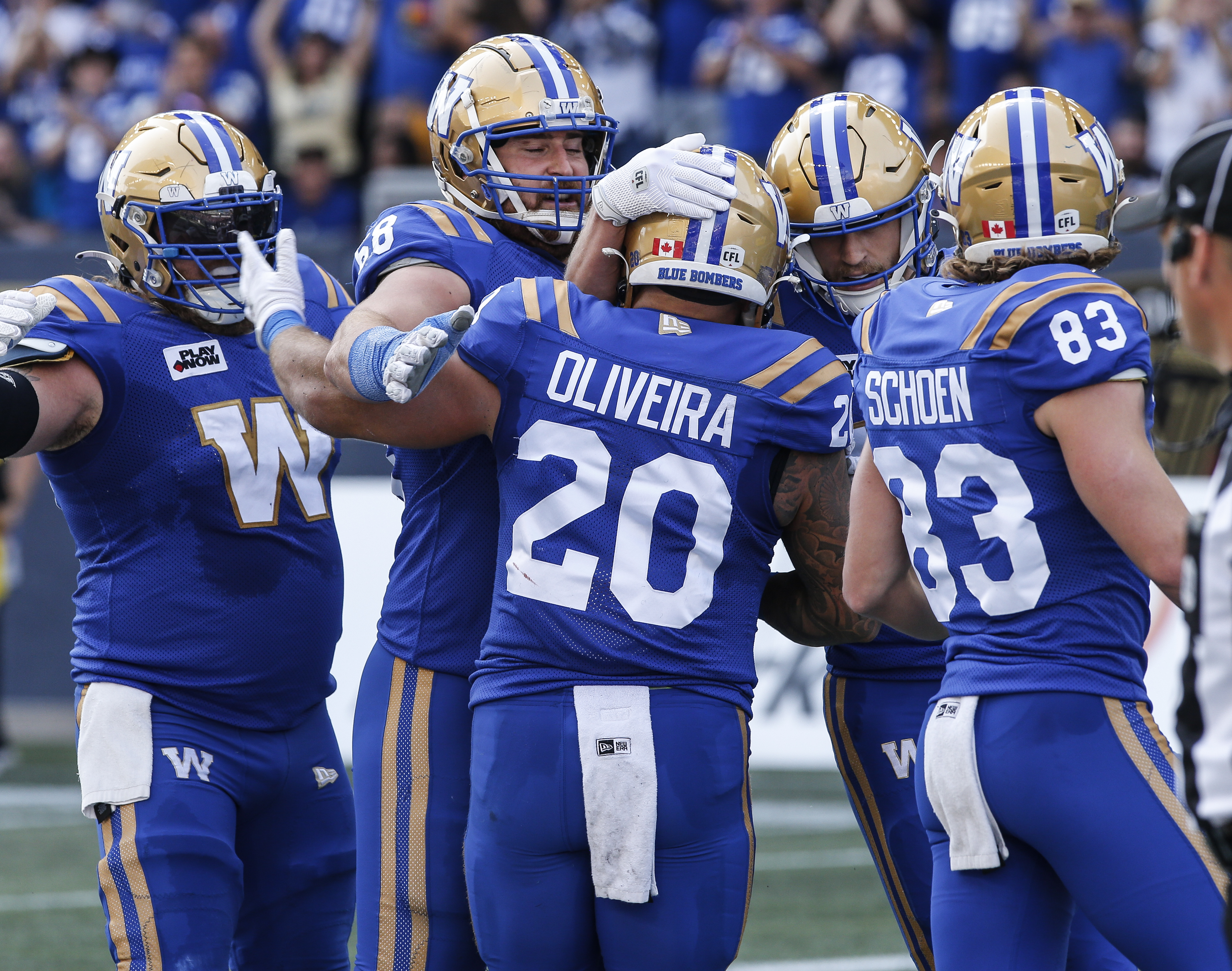 Running Back Oliveira Gets Nod As Bombers’ Nominee For CFL Outstanding ...