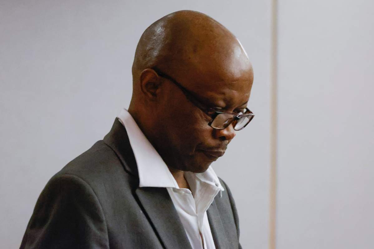 Accused serial killer Billy Chemirmir enters during the fourth day of his third court trial at Frank Crowley Courts Building in Dallas, on Thursday, Oct. 6, 2022.