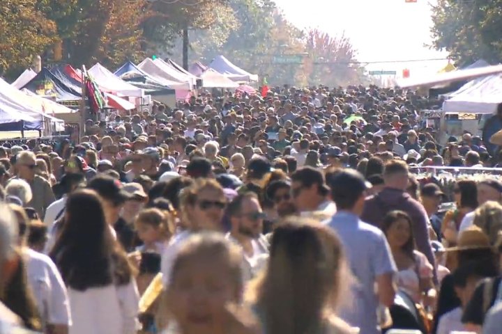 数千人参加温哥华主街的无车日活动