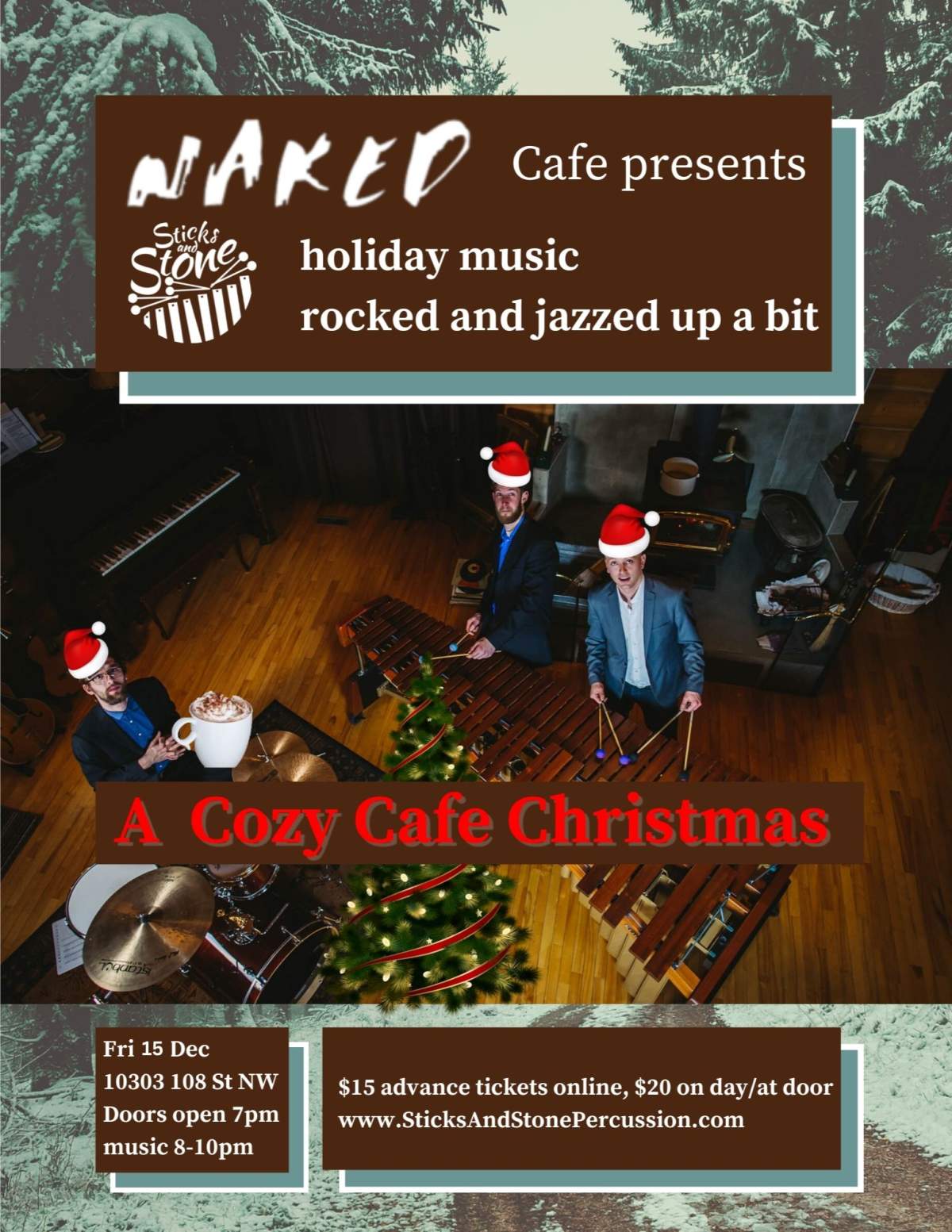 A Cozy Cafe Christmas (holiday music rocked and jazzed up a bit) - image