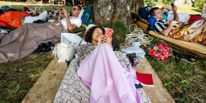 People vying for 'Laziest Citizen' honours have been lying down for 20 days