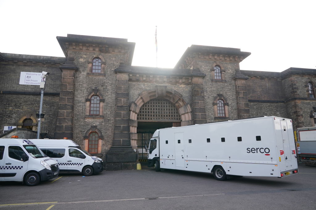 A general view of HMP Wandsworth in London, as former soldier Daniel Abed Khalife, 21, accused of terrorism has escaped jail from a prison kitchen by clinging on to a delivery van.