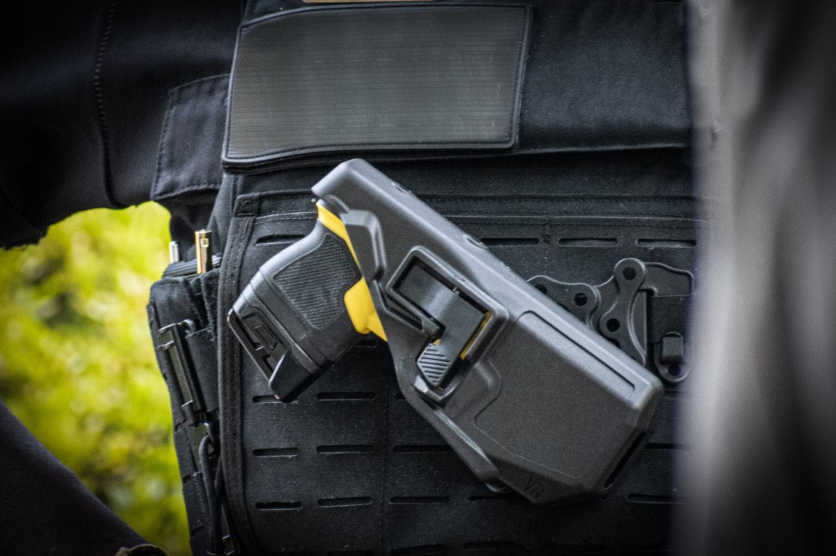 A stock image of a stun gun, similar to the one used to subdue Minor High School band director Johnny Mims in Birmingham, Ala.